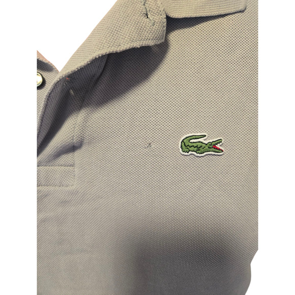 Lacoste gray polo top, size 6 - Picture 3 of 7